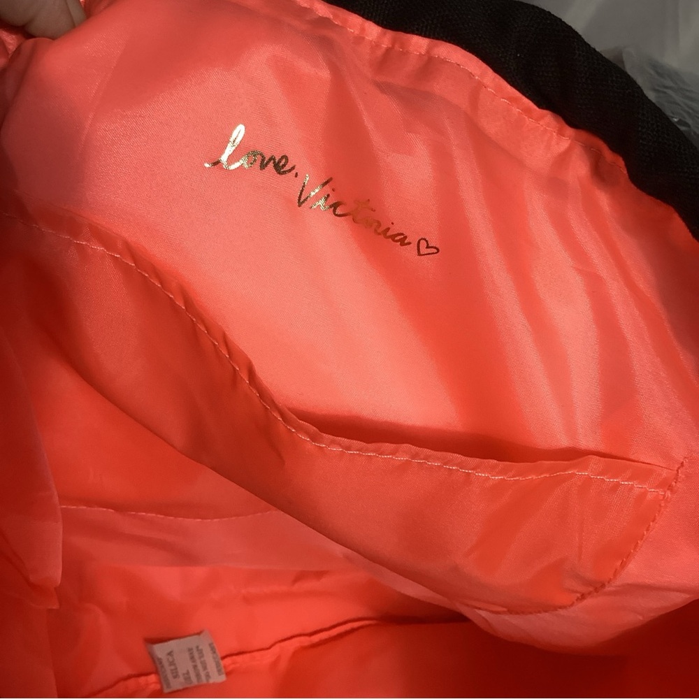 Victoria’s Secret Limited Edition Drawstring Neon Striped Tote, Beach, Pool…Bag - Picture 7 of 10